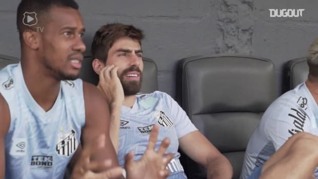 Santos' last training session before Barcelona SC clash